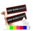 Rot  P24S Klettsticker Wunschlogos für Julius-K9 Powergeschirre Baby und Klein Größe