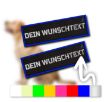 Blau P24S Klettsticker Wunschlogos für Julius-K9 Powergeschirre Mittlere und Große Hunde