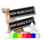 Phosphoreszierendes Weiß P24S Klettsticker Wunschlogos für Julius-K9 Powergeschirre Mittlere und Große Hunde
